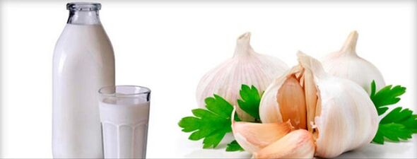 milk and garlic for parasites